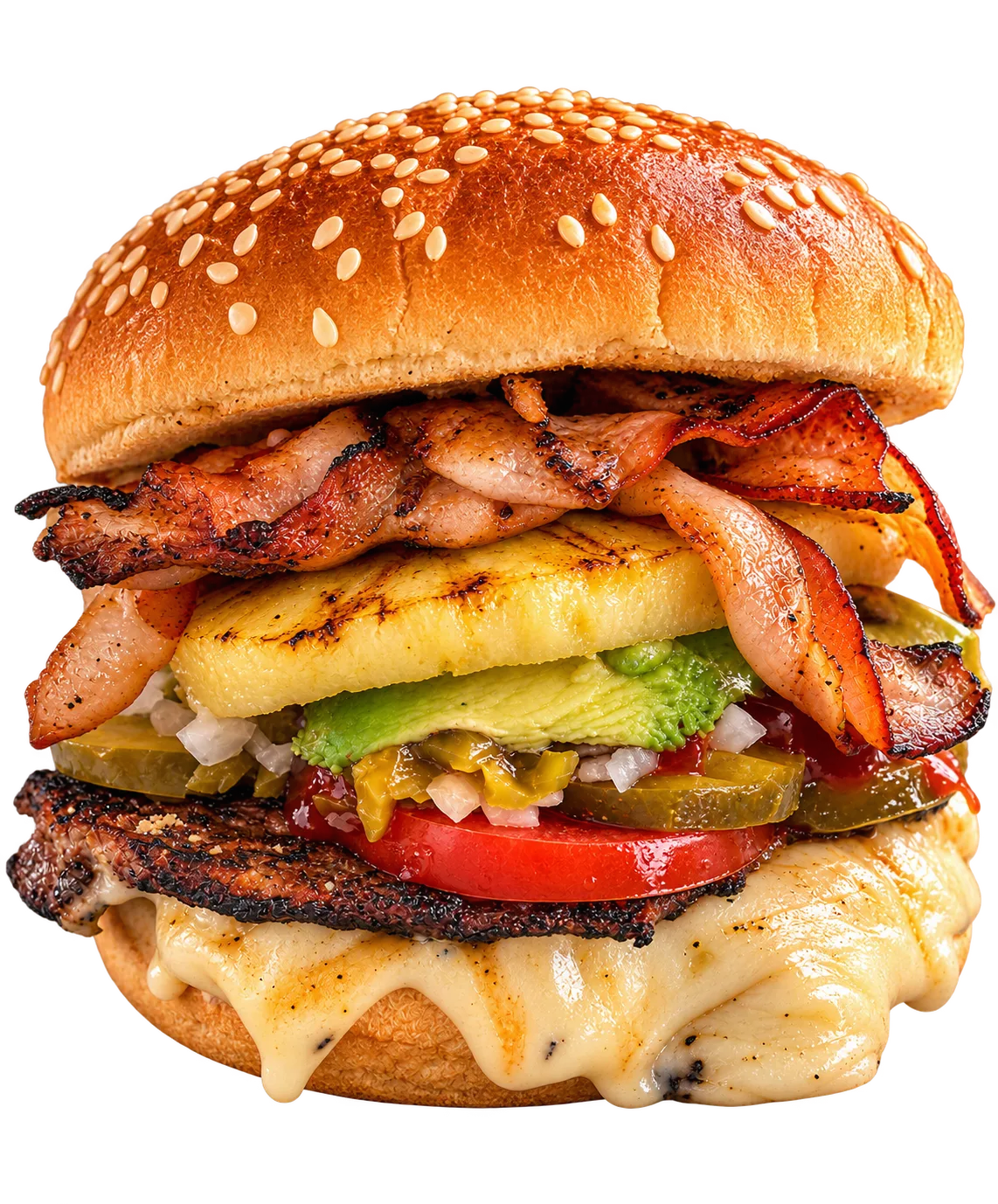 Hawaiana con tocino